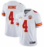 Nike Men & Women & Youth Chiefs 4 Chad Henne White 2021 Super Bowl LV Vapor Untouchable Limited Jersey,baseball caps,new era cap wholesale,wholesale hats